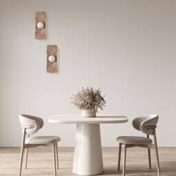 Handmade Ceramic Wall Sconce Japandi Home Lighting - thumbnail 2