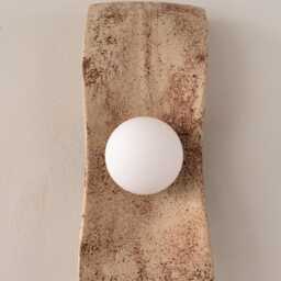 Handmade Ceramic Wall Sconce Japandi Home Lighting - thumbnail 3
