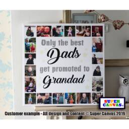 Grandad Dad Handmade Personalised Custom Best Quote Picture Photo Framed Wall Art Canvas Print Fathers Day Birthday Gift - thumbnail 3