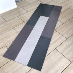 Geometric Block Canvas Floor Cloth - Rug - thumbnail 2