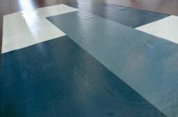 Geometric Block Canvas Floor Cloth - Rug - thumbnail 1