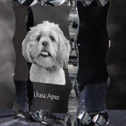 Lhasa Apso, Cubic Crystal With Dog, Souvenir, Decoration, Limited Edition, Collection - thumbnail 3