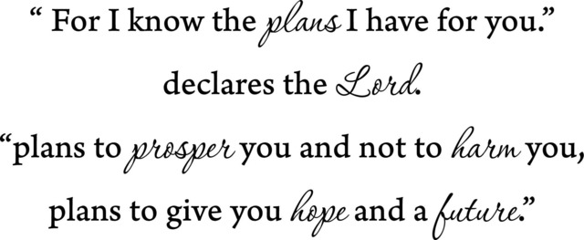 For I Know The Plans I Have For You Declares Lord Printable Wall Art