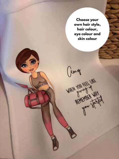 Personalised Gym Towel, Hand Work Out Gifts, Gifts For Her - image 1