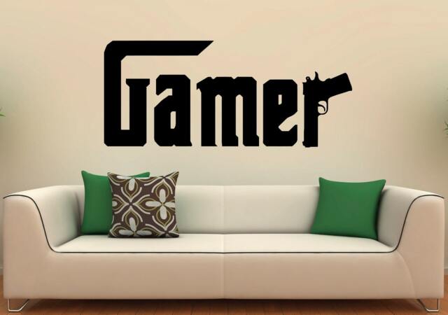 Gamer Wall Decal Video Games Vinyl Stickers Interior Housewares Design Bedroom Home Decor - 13G01R - image 1