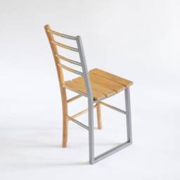 Eclectic Metal & Wood Chair, Accent Industrial Coffee Shop Repurposed Furniture For Restaurant & Hotel Decor, Primitive - thumbnail 3