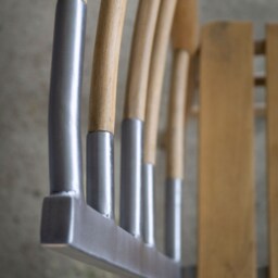 Eclectic Metal & Wood Chair, Accent Industrial Coffee Shop Repurposed Furniture For Restaurant & Hotel Decor, Primitive - thumbnail 4