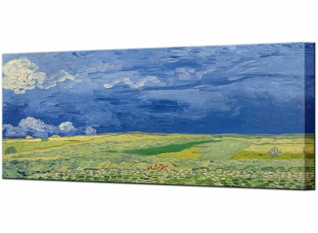 Vincent Van Gogh, Wheat Fields Under Thunderclouds, Canvas Prints Home Decor Wall Art Impressionism Print, Ready To Hang - image 1