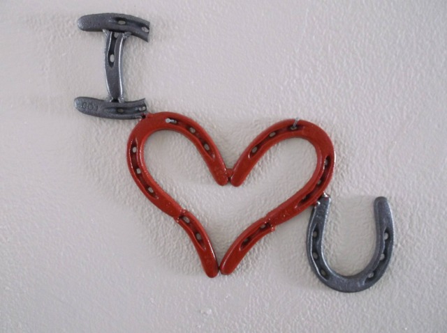 "Horseshoe Heart, ""I Love You" - image 1