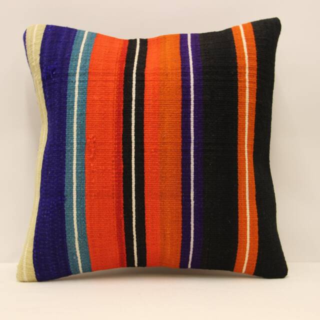 Throw Pillow 16x16 Turkish Textile Cover Home Living Design Boho Vintage Rustic Throw Covers Old Cushion 4Kf-407 - image 1