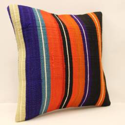 Throw Pillow 16x16 Turkish Textile Cover Home Living Design Boho Vintage Rustic Throw Covers Old Cushion 4Kf-407 - thumbnail 2