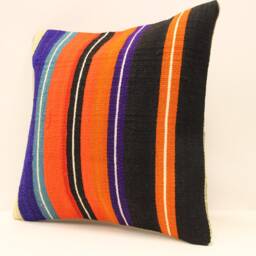 Throw Pillow 16x16 Turkish Textile Cover Home Living Design Boho Vintage Rustic Throw Covers Old Cushion 4Kf-407 - thumbnail 3