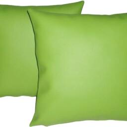 "2 Apple Green Faux Leather Classic Cushions 16"" 18"" 20" - thumbnail 2