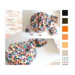 Best Home Point, Chair Cover, Bean Bag Chair, Pouf, Kids Fun, Relax Furniture, Geometric Design, Home - thumbnail 2