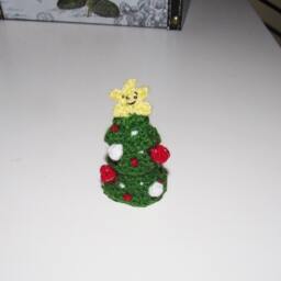 Miniature Christmas Tree Ornament Dollhouse Tree Toy Dollhouse Decor Miniatures Doll House Decoration Gift - thumbnail 2