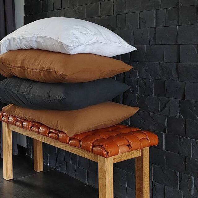 100 % Hemp Pillowcase, Stonewashed Bed Pillowcases, Envelope Closure Pillow Covers, Hemp Bedding - image 1