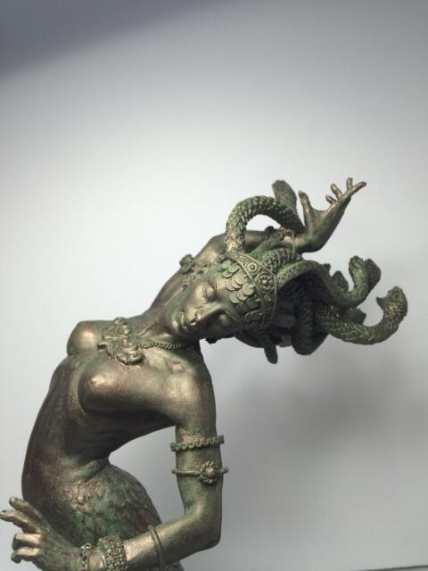 Medusa Statue, Hand Painted Resin Sculpture -. Mythological Creature Figurine - Myths & Legends Character Statue Fantasy Art Lover Gift - image 1