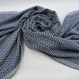 "Navy Blue Towel, Turkish Towel, Peshtemal Towel, 40""x70" - thumbnail 4