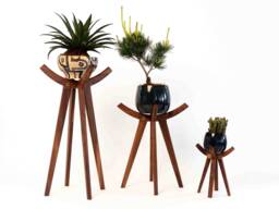 Air Plat Stand Wooden Plant Garden Ornament Ceramic Pot Holder Tall Wedding Decor Lover Gift Shelf Weeding Gif