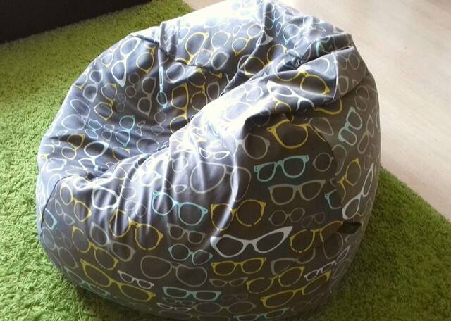 Bean Bag Chair Cover+Inner Bag, Chair, Large Bag, Adult Bag-Teen/Child, Pouf, Gift, Summer - image 1