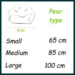 Bean Bag Chair Cover+Inner Bag, Chair, Large Bag, Adult Bag-Teen/Child, Pouf, Gift, Summer - thumbnail 4