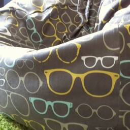 Bean Bag Chair Cover+Inner Bag, Chair, Large Bag, Adult Bag-Teen/Child, Pouf, Gift, Summer - thumbnail 2