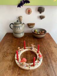 Advent Wreath Red Yellow - thumbnail 1
