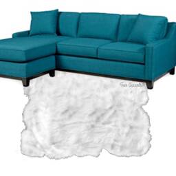 Handmade Shaggy Faux Fur Area Rug - White Sheepskin Style - thumbnail 3
