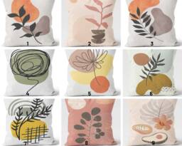 Abstract Modern Design Pillow Case/Farmhouse Style Top/Bedroom Housewarming Gifts/Modern Sofa Covers - thumbnail 1