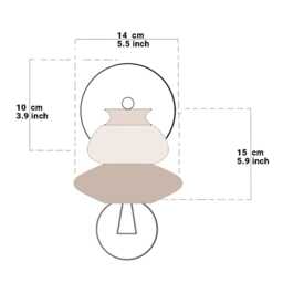 Reading Lamp Green Bedside Lamp, Ceramic Wall Sconce Light Fixture - thumbnail 2