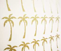 Palm Tree Tropical Vinyl Wall Art Decals/stickers - Various Colours & Sizes