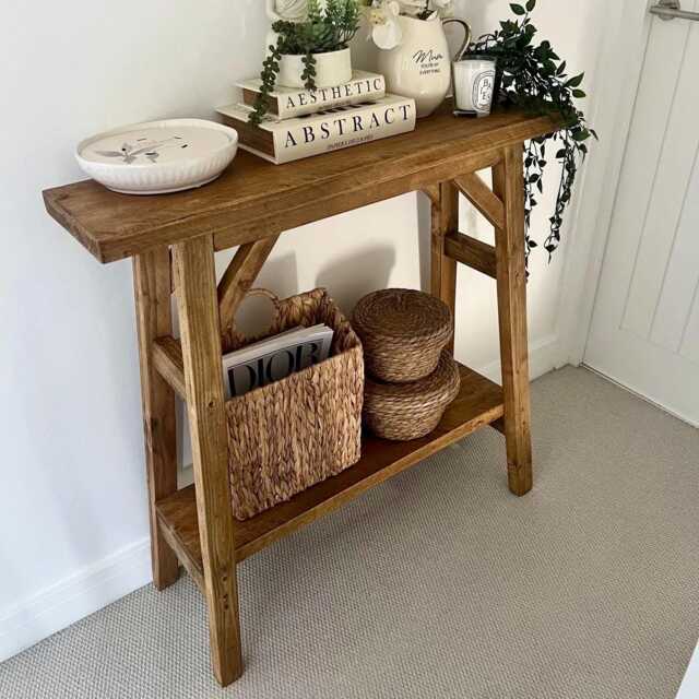 Slim Rustic Console Table - image 1