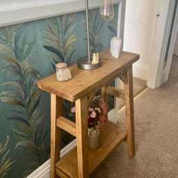 Slim Rustic Console Table - thumbnail 4