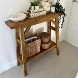 Slim Rustic Console Table - thumbnail 1