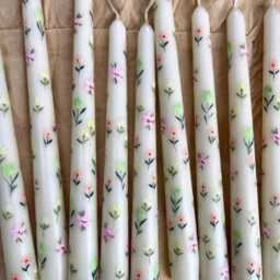 Set Of 2 Easter Taper Candle- Happy Eastern Candle-Easter Decorating Candle-Carrot & Bunny Candle - thumbnail 2