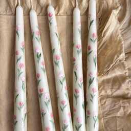 Set Of 2 Easter Taper Candle- Happy Eastern Candle-Easter Decorating Candle-Carrot & Bunny Candle - thumbnail 3
