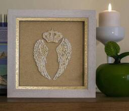 Crown Picture 3D Wings Wall Decoration - thumbnail 3