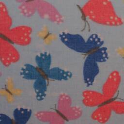 Blue Butterflies Lampshade Pink & Blue Pattern Handmade Cotton Fabric Drum Light Shade Table Floor Ceiling Pendant Various Sizes - thumbnail 4