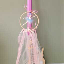 Lampada /Easter Candle/Ballerina/ Long Pillar/Traditional Lampada /Soywax&beeswax Candles /Orthodox Pascha/Lambades Easter - thumbnail 2