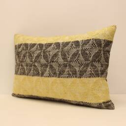Textile Lumbar Pillowcover 16x24 Turkish Textile Cushion Hand Made Decorative Home Design Throw Pillow Case Sofa Boho 4Kaf-77 - thumbnail 3