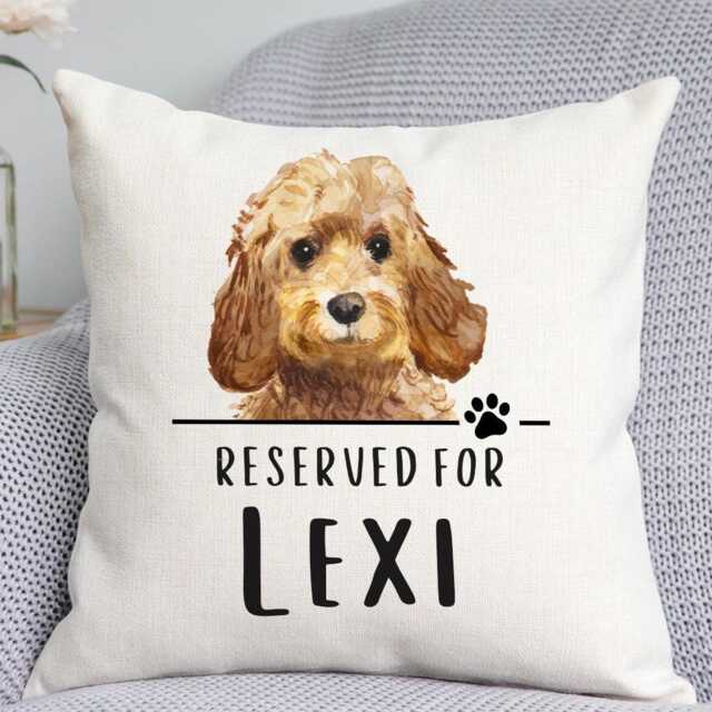 Cockapoo Cushion - Dog Related Gift Reserved For Dog Cushion Gift - image 1