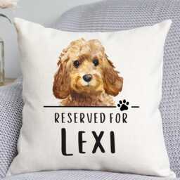 Cockapoo Cushion - Dog Related Gift Reserved For Dog Cushion Gift - thumbnail 1