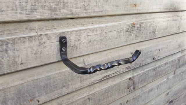 Toilet Roll Holder Forged Wrought Iron Steel Industrial Style - image 1