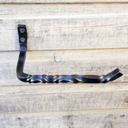 Toilet Roll Holder Forged Wrought Iron Steel Industrial Style - thumbnail 2
