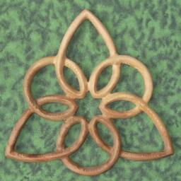 Kingdom Of Heaven Celtic Wood Carving Triquetra Knot Variation Six Pointed Star David Wall Art Goddess Christian Trinity Jewish - thumbnail 2
