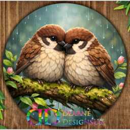 Sparrows Plaque, Sparrows Sign, Sparrow Garden Wall Art, Gardening Gift, European Sparrow, Avery Sign - thumbnail 2