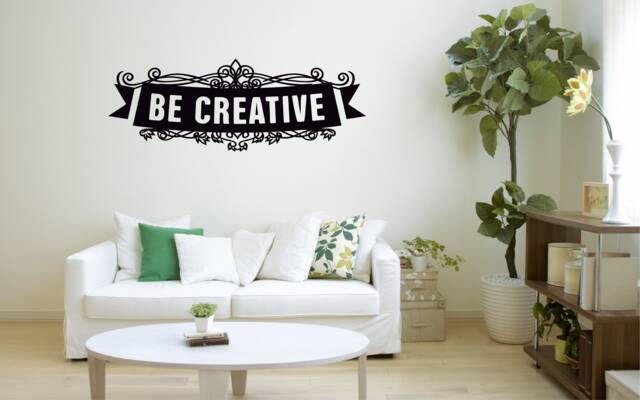 Be Creative Wall Decal Motivation Quote Decor Sticker Art Vinyl Good Hose/Home Decoration Gift Idea - image 1