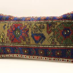 Throw Rug Pillow 12x24 Inch - 30x60 cm Rug Turkish Pillow Cushion Art Deco Lumbar Cover 4Oaf-380 - thumbnail 3