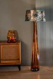 Recycled Glass Jarron Floor Lamp 126cm - thumbnail 1
