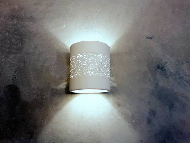 Handmade Ceramic Wall Sconce Up Down Lighting, Decorative Lamp Shade - image 1